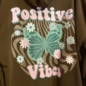 Orange kiss butterfly hoodie hotsell